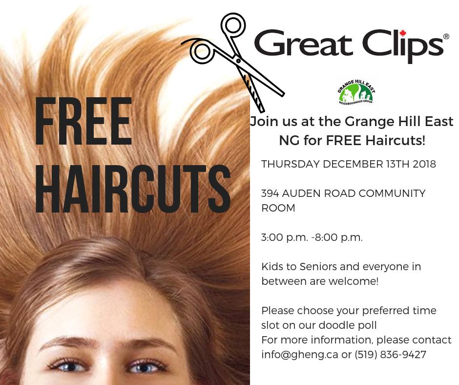 Free Haircuts With Great Clips Guelph Neighbourhood Support